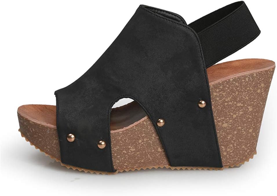 black sandals with thick soles