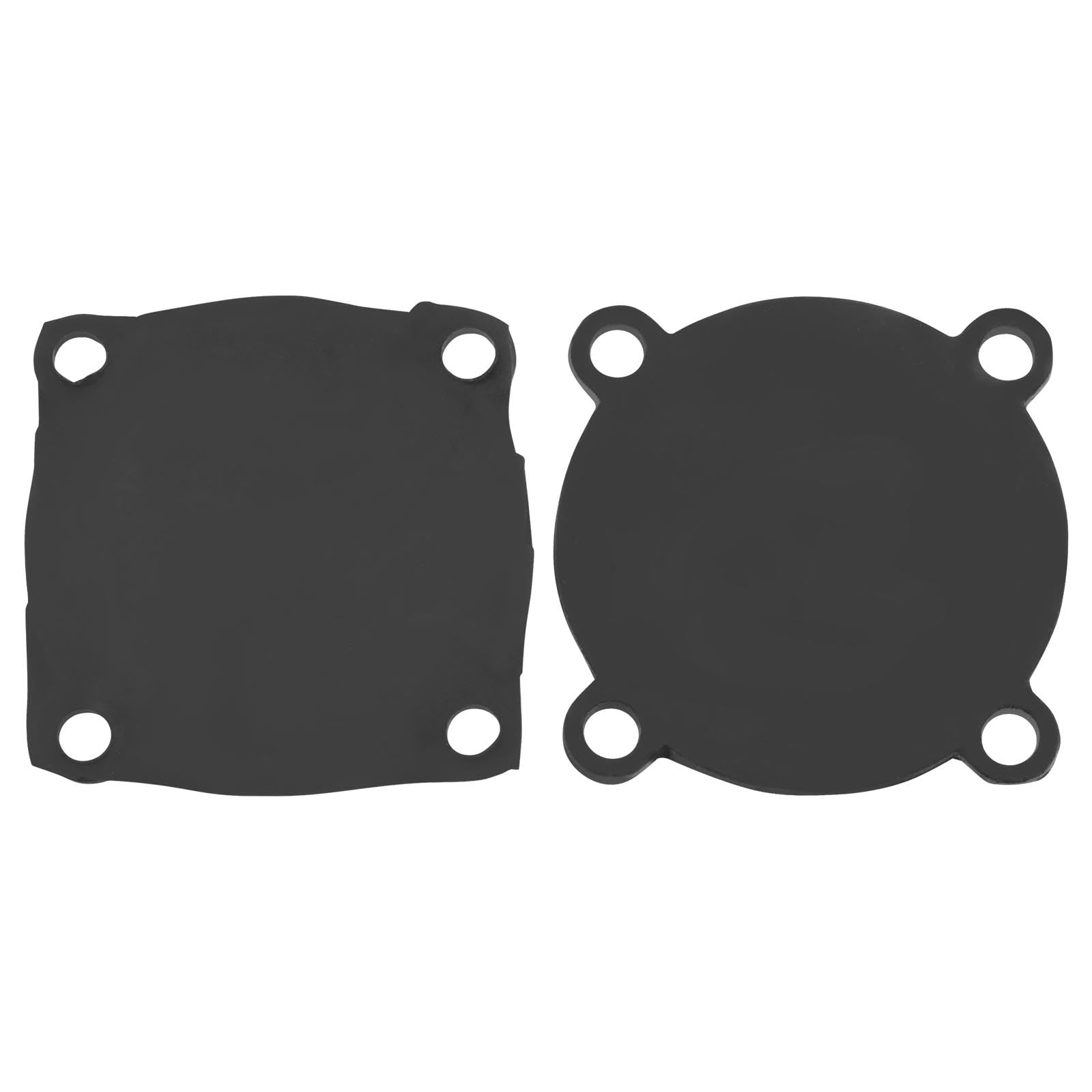 VGOL 2Pcs Air Compressor Switch Leather Pad Rubber Gaskets Turtle Shaped Leather Cushion Hands-on DIY Cutting 40mm and 5mm Hole Black