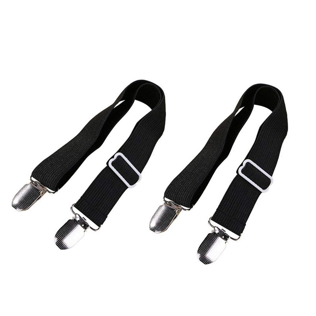 yagot 2Pcs Boucle de Drap à Deux têtes réglable Pratique Pince de canapé-lit Boucle en métal Utilisations Multiples Boucle de Fixation de la Feuille