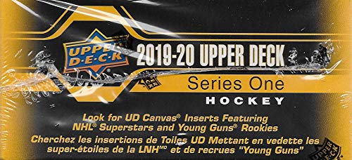 2019 2020 Upper Deck Hockey Series One Factory Sealed Retail Box of 24 Packs Including 192 Cards Total with Possible Young Gun Rookie and Game Used Jersey Cards