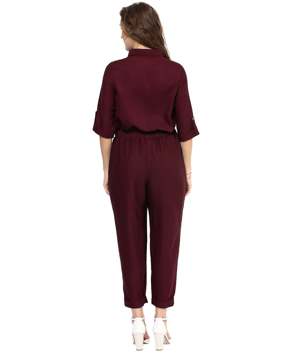 uptownie lite women's jumpsuit (lite maroon)