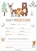 Papery Pop 30 Baby Shower Prediction and Advice Cards, Boy or Girl - Baby Shower Games Decorations Activities Supplies Invitations - Woodland Animals