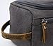Men's Toiletry Bag Canvas Shaving Dopp Kit Travel Bathroom Bags Organizer (Black)