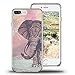 Viwell Compatible for iPhone 8 Plus Case, iPhone 7 Plus Case, Soft Silicone Rubber TPU Bumper Cover Skin Case for iPhone 7 Plus/8 Plus - The Aztec Color Elephants