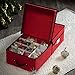ZOBER Underbed Christmas Ornament Storage Box (Red, Storage Box)