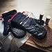 DEIK Oven Mitts, Non-slip Kitchen Mitts with Heat Resistant up to 464°F, Cooking Gloves Larger and Longer for Baking, Barbecue, Grilling, Black, 1 Pair