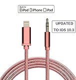 MR ZHU Braided Lightning to 3.5mm Male Jack Headphone Adapter Aux Cable For iPhone7 iPhone 7 Plus