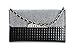 Galaxy S4 Case,By Caseland Galaxy S4 I9500 Case Diamond Squares Crystal Button Handbag Wallet PU Leather Flip Case With Chain, Black