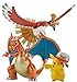 Bandai Pokemon Plastic Model Collection Ho-Oh Charizard Ash Ketchum's Pikachu Set Colored [Assembly Required]