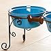 BestVida Pet Stand,Elevated Dog Bowls,Raised Dog Bowl Stand, Large Ceramic Dog Bowls, Pet Feeding Station, Dog Feeder for Large Medium Dogs （Large, Scuba Blue