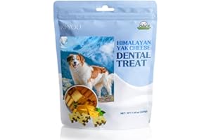 Fabrechew KI-You Himalayan Yak Cheese – Soft & Nutrient-Rich Dental Treat for Dogs with Unique Cleaning Shape, Gentle on Teeth, Supports Gut & Oral Health, Less-Mess Formula (Treat - Small Type)