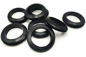 EASYEAH Rubber Grommets for Wiring 1-1/2 In Panel Hole, 1-3/8 In ID Firewall Grommet Automotive, Eyelet Ring Gasket Hole Grommets for Metal Electric Box, Wires Cables Hoses Protection, 8 Pcs, 35x38 mm
