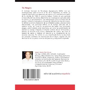 Té Negro: Técnicas Recomendadas de Cultivo y Manufactura en la República Argentina (Spanish Edition)