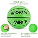 Stylife 5inch Mini Basketball for Kids, Environmental Protection Material,Soft and Bouncy,Colors Varied
