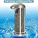 Soap Dispenser, Lovin Product Premium Touchless Automatic Soap Dispenser; Adjustable Soap Volume, Infrared Motion Sensor, Brushed Stainless-Steel, Dish Liquid Dispensers for Kitchen, Bathroom (2 PACK)