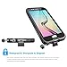 Galaxy S6 Waterproof Case,Easylife 6.6 feet Underwater IP 68 Certified Waterproof Dirtproof Shockproof Snowproof Full Sealed Cover Case for Samsung Galaxy S6 (Black)