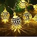 Battery Operated Silver Moroccan Orb LED Fairy Lights with 10 Warm White LEDs