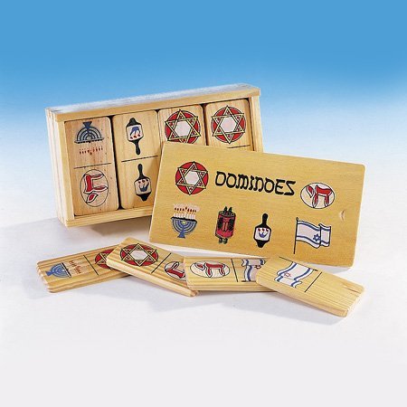 Judaica Wood Dominoes