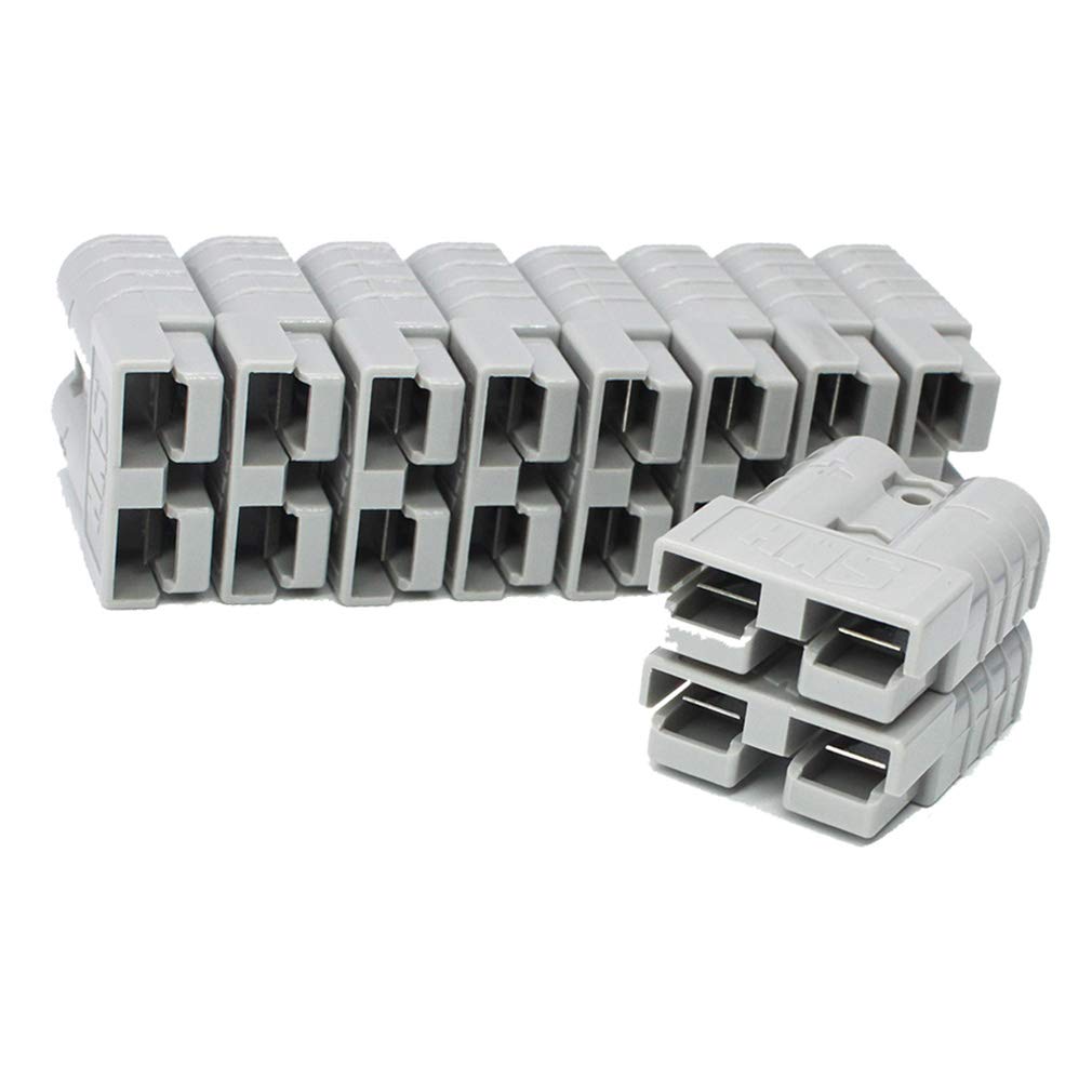 6 AWG Winch Quick Connector 50 amp 6 Gauge Battery Quick Connector Gray