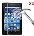 EVERMARKET Premium Tempered Glass 9H-Hardness Screen Protector Flim for Amazon Fire 7'' 7 inch Tablet [2015 Released] - 2 Packs