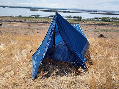 River Country Products Trekker Tent 1V, Lightweight One Person Backpacking Tent with Vestibule - Blue - Thumbnail 2