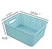 Kekow Plastic Storage Baskets for Bathroom, Beauty and Closets Organization, 6-Pack