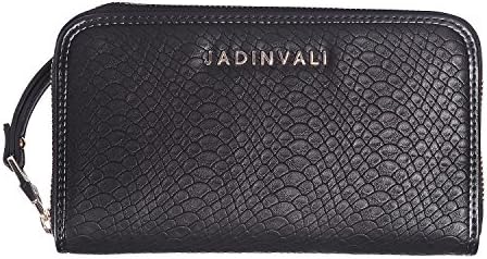 Zip Around Wristlet Long Wallet Card Case Clutch Multi Pockets Organizers Black