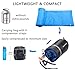 Norsens Compact Ultralight/Lightweight Sleeping Bag for Camping Backpacking Hiking Outdoor, 20 Degree Celsius Sleeping Bags for Adults,XL,Blue