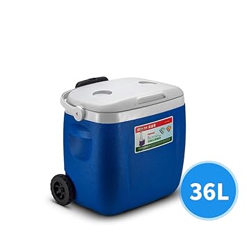 Nevera De Acampada con El Rodillo,portátil Caja De Cofre De Hielo ...
