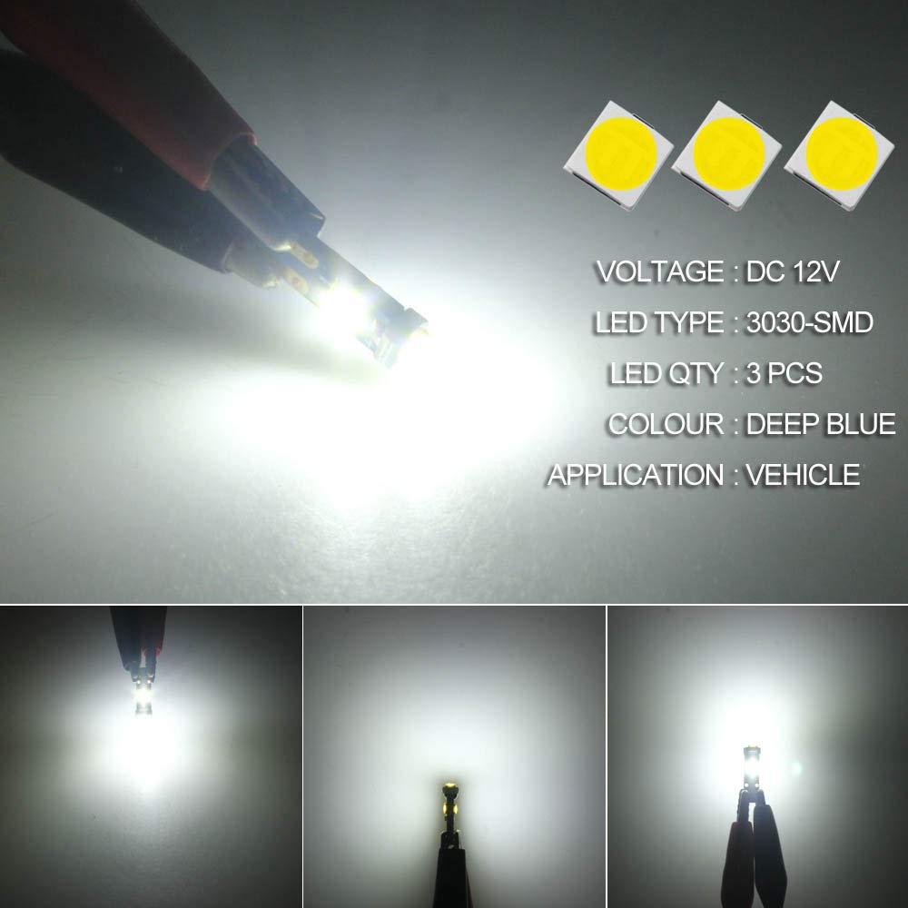 Lighting DODOFUN Deep Blue T5 37 74 LED Bulb with Twist Lock Socket ...