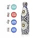 MIRA Vacuum Insulated Travel Water Bottle - Leak-proof Double Walled Stainless Steel Cola Shape Sports Water Bottle - No Sweating, Keeps Your Drink Hot & Cold - 25 Oz (750 ml) - Mandala