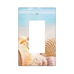 Beach Shells Light Switch Cover Decorative Single