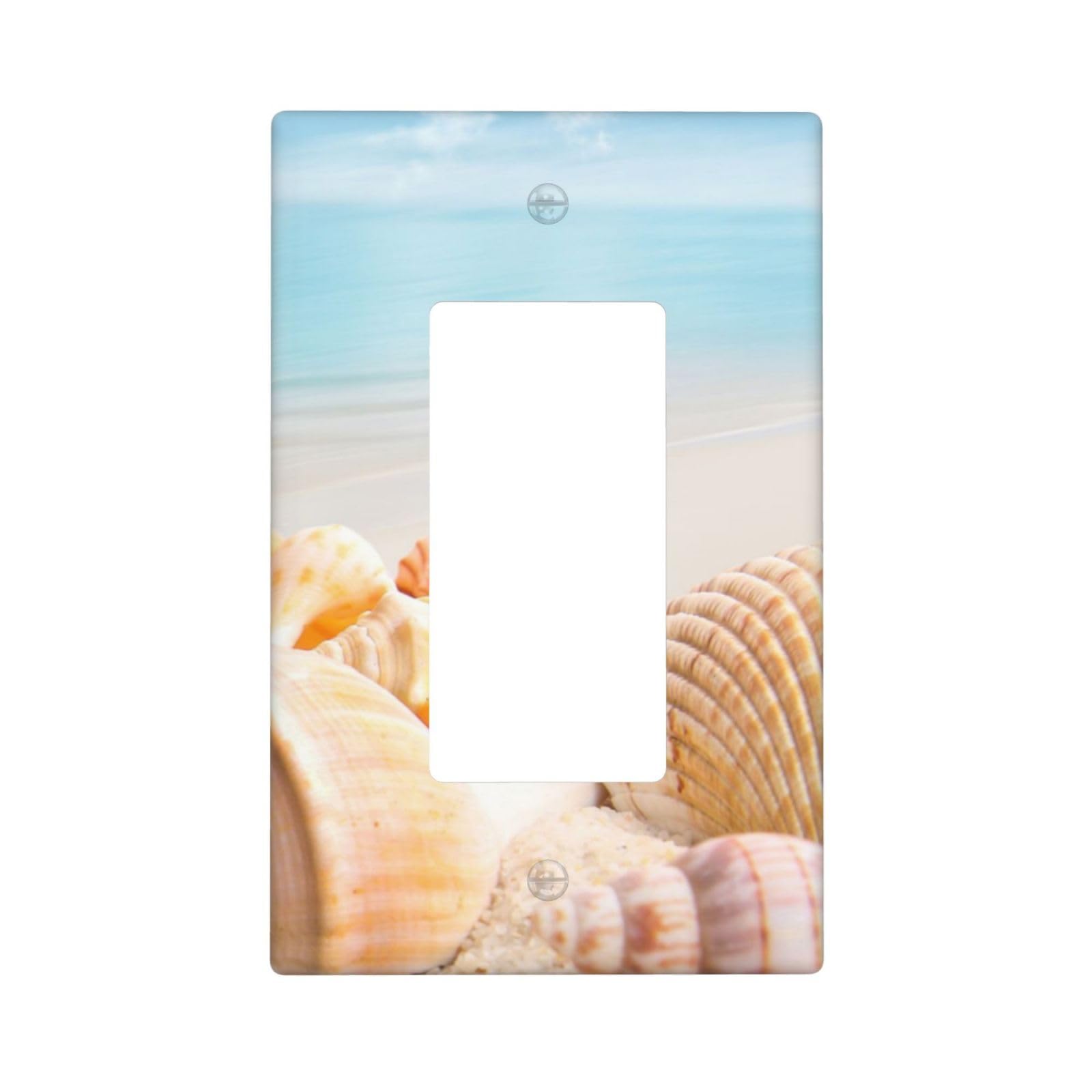 Beach Shells Light Switch Cover Decorative Single