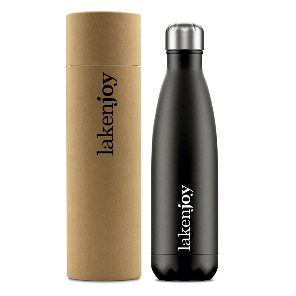 Laken Unisex - Adult J50N-Thermos Steel Thermos, Black, 500ml