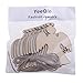 Christmas Wooden Crafts Hanging Ornaments Christmas Tree Decoration Unfinished Wood Cutouts for DIY Blank Slices to Paint (10PCs Angel Style)