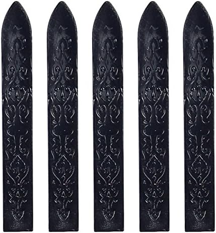Paridane Retro Classic Sealing Wax Stamp Sticks without Wicks Gift Initial, 3.5", Pack of 5