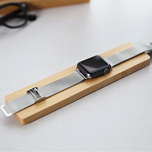 Apple Watch Wood Stand, Trista99 Natural Wooden Charging Stand Cradle for Apple iWatch 38MM and 42MM (Charging Cable &amp; Apple Watch not included) (Bamboo Stand)