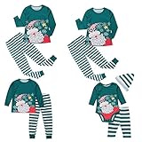 Family Matching Christmas Pajamas Sets Santa Claus