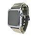 Canvas Band for Apple Watch Band 45mm 44mm 42mm,NewSilkRoad Canvas Cotton Woven Bracelet Wrist Strap with Metal Clasp Adapter for iWatch SE Series7 6 5 4 3 2 1 Sport Edition (Camouflage Brown)