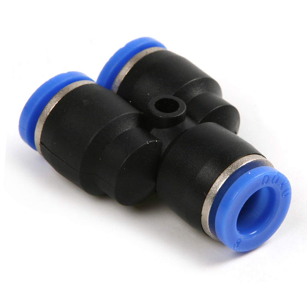 Lot De 8 Raccords Pneumatiques Droits G1/4″ - Pour Tubes OD 10mm - Laiton Et Plastique - Faciles à Installer