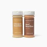 Clean Monday Meals Chicken &amp; Beef Bouillon Powder Combo &mdash; 2-Pack | Gluten-Free &amp; Dairy-Free, No Artificial Flavors or Additives, USDA Organic Broth Powders, Two Flavors in One Pack