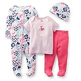 Carter's Baby Girls' 4 Piece Layette Set (Baby) - Pink