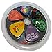 Creanoso Awesome Guitar Picks (12-Pack) - 3 Thickness Sizes (2 Heavy 2 Medium 2 Light Gauge Celluloid) - Stocking Stuffers Guitar Gifts - for Acoustic, Electric and Bass Guitars