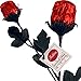 Madelaine Red Chocolate Roses - Mothers Day Gift for Mom, Grandma, Wife, Girlfriend, Daughter - Individually Wrapped Chocolate Flowers - Romantic Candy Bouquet for Women & Loved Ones - 12 Pack