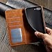 QLTYPRI for iPhone 6 iPhone 6S Case, Premium PU Leather Cover TPU Bumper with Card Holder Kickstand Hidden Magnetic Adsorption Shockproof Flip Wallet Case - Brown