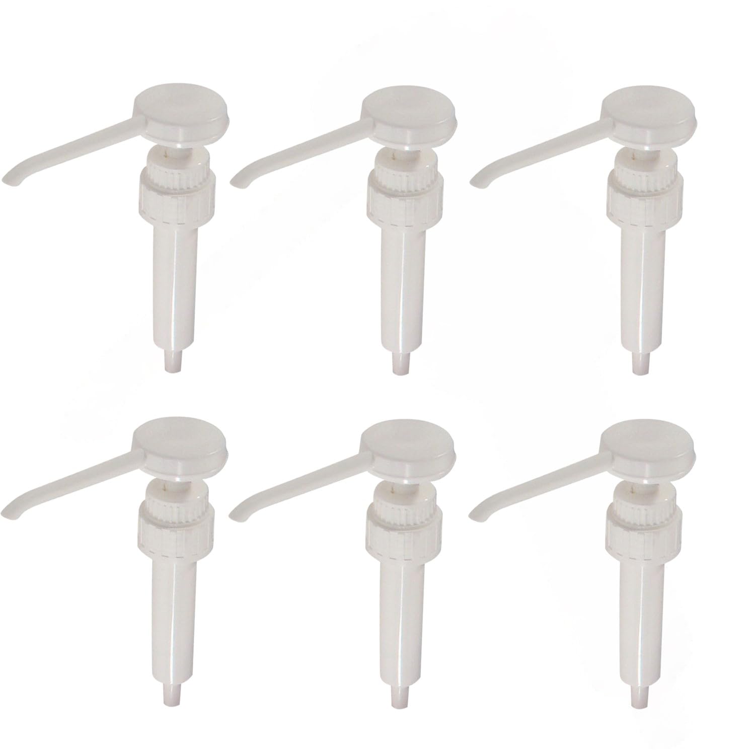 2Work Pelican Dispensing Pump 30cc White (Pack of 6) 2W06419