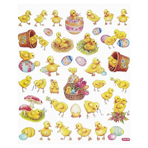 500 Adesivi Pasquali Multicolore - Coniglietti, Uova, Pulcini Per Decorare Regali E Biglietti - Foto 7