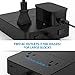 TROND 2-Outlet Power Strip with USB Charger (5-Port, 40W/8A), Angled Flat Plug, Dual Power Switches & LEDs, 5ft Long Cord, for Travel, Home, Office, Hotel, Nightstand & Dresser - Black