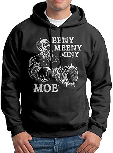 EENY MEENY MINY MOE Walking Dead Men Pullover Black Sweatshirt