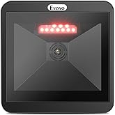 Eyoyo Omnidirectional Desktop Hands-Free Automatic 1D 2D QR Barcode Scanner | Big Scan Window Barcode Reader, Read PDF417 on ID Card, Driver's License, Passport, for Supermarket Library Retail Store